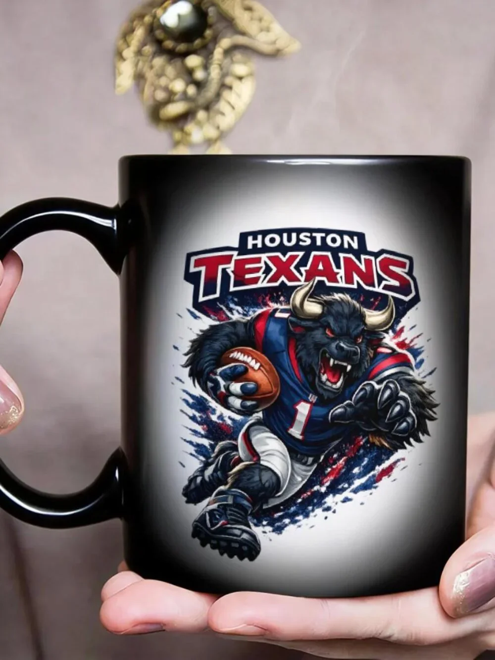 Houston Texans Matte Heat Reactive Mug NFL Football Fan Cup 11oz